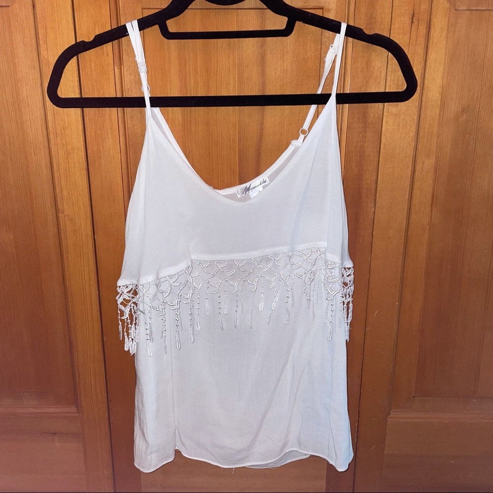 NWOT MarineBlu Fringe Tank Top